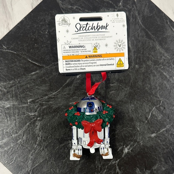 Disney Star Wars R2-D2 Ornament with Red and Green Accents - Picture 1 of 2